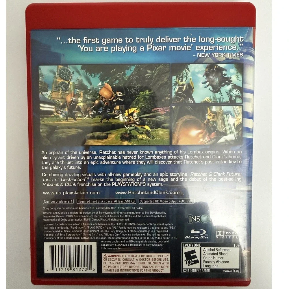 Ratchet & Clank Future Tools of Destruction - Sony PS3 - Greatest Hits‎ - CIB